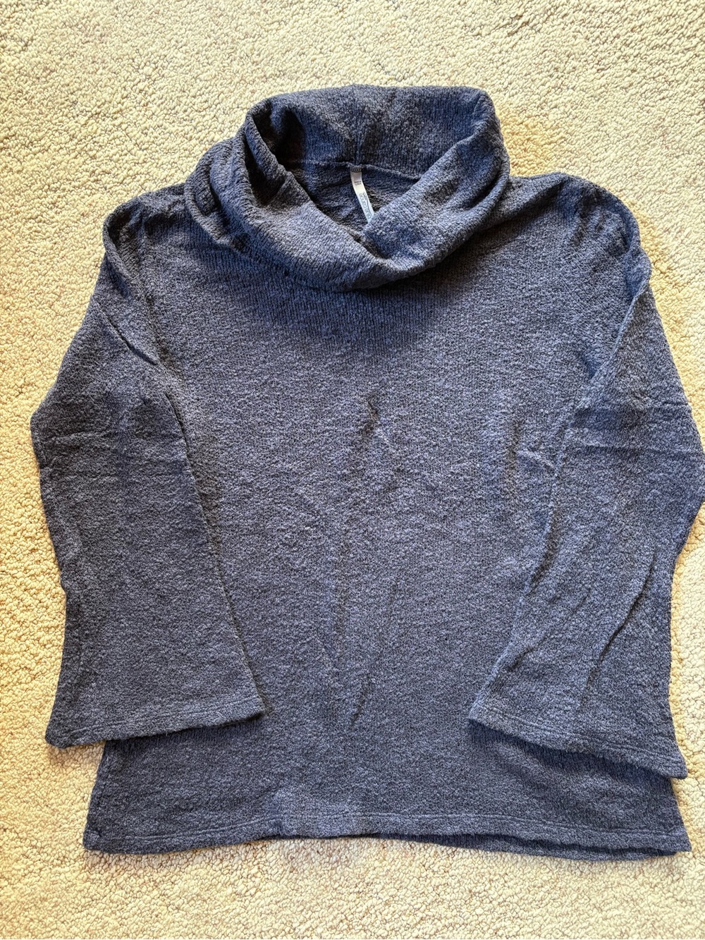 Blue Canoe Organic Cotton Cozy Women’s Navy Cowl Neck Sweater